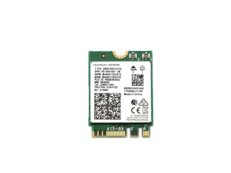 Orijinal Intel 8265NGW wifi kartı