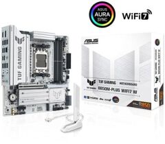 ASUS TUF GAMING B850M-PLUS WIFI7 AMD ANAKART BEYAZ