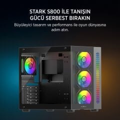 JAMES DONKEY STARK S800 4X ARGB BLACK KASA 750W