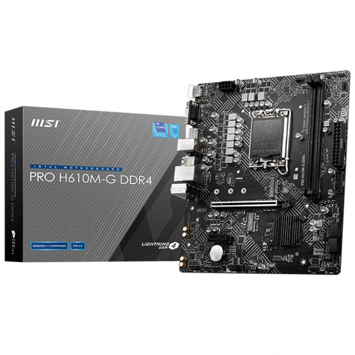 MSI PRO H610M-G DDR4 3200MHZ mATX 1700p