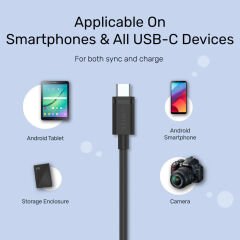 UNITEK USB3.0 TO USB-C ŞARJ 1.5MT (C14103BK-1.5M)