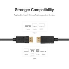 UNITEK DISPLAY PORT 1.2 KABLO 3MT 4K (Y-C609BK)