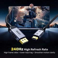 UNITEK DISPLAY PORT 2.1 KABLO 1MT 16K C1626GY01-1M)