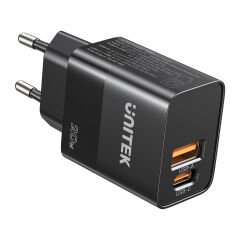 Unitek 20W Hızlı Şarj Adaptörü 1*USB-C (P1124ABK-EU)