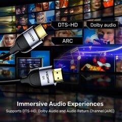 UNITEK HDMI2.1 KABLO 1.5MT 8K&60Hz (C11086GY-1.5M)
