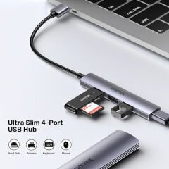 UNITEK TYPE-A TO 4 PORT USB (USB3.0+USB2.0) H1208A
