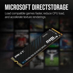 PNY CS2150 1TB 10200/8300 MB/s M.2 NVMe SSD (M280CS2150-1TB-TB)