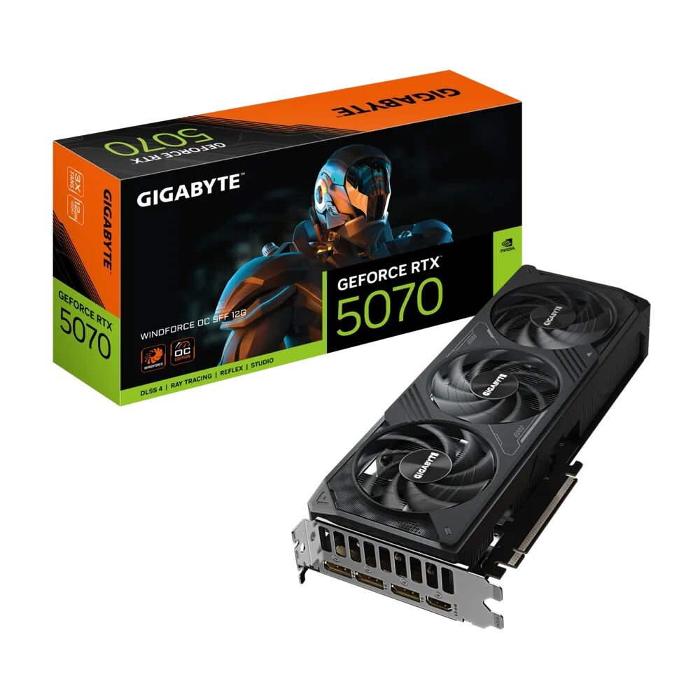 GIGABYTE RTX5070 WINDFORCE OC SFF GV-N5070WF3OC-12GD 12GB GDDR7 192BIT