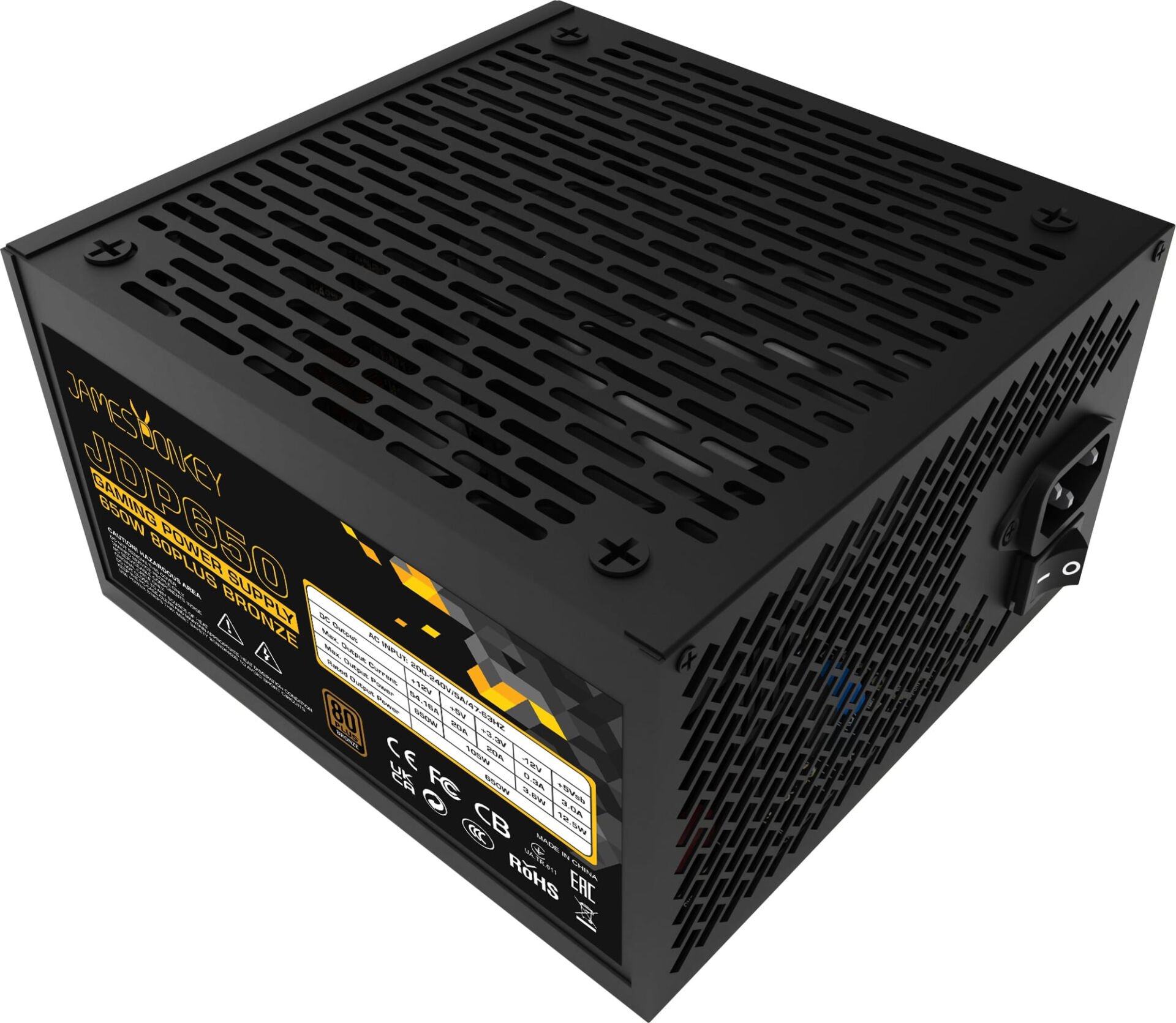 JAMES DONKEY JDP650 APFC 12CM 80+ BRONZE 650W PSU