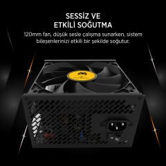 JAMES DONKEY JDP650 APFC 12CM 80+ BRONZE 650W PSU