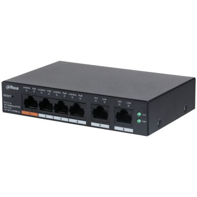 DAHUA CS4006-4ET-60 4 PORT 4XFE-2XGE YÖNETİLEBİLİR 60W POE SWİTCH