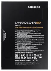 1TB SAMSUNG 870 560/530MB/s EVO MZ-77E1T0BW SSD (Resmi Distribütör Garantili)