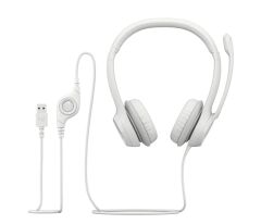 LOGITECH H390 MIKROFONLU BEYAZ KULAKLIK 981-001286
